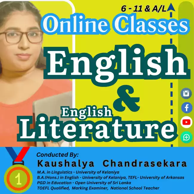 English literature classes - online ol & al