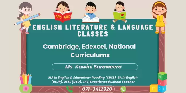 English Literature & English Language Classes for National, Cambridge, Edexcel & AQA Curriculums