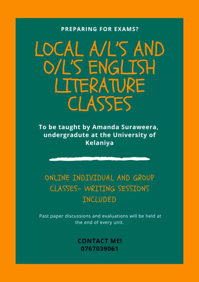 English Literature for A/L students