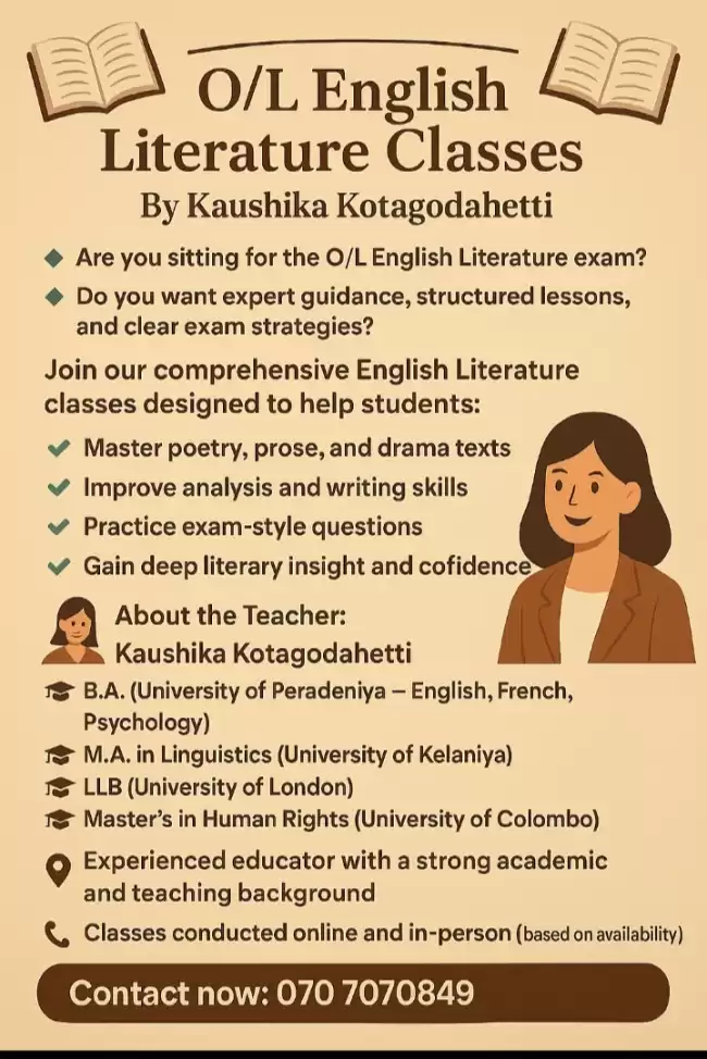 English Literature (online and physical)