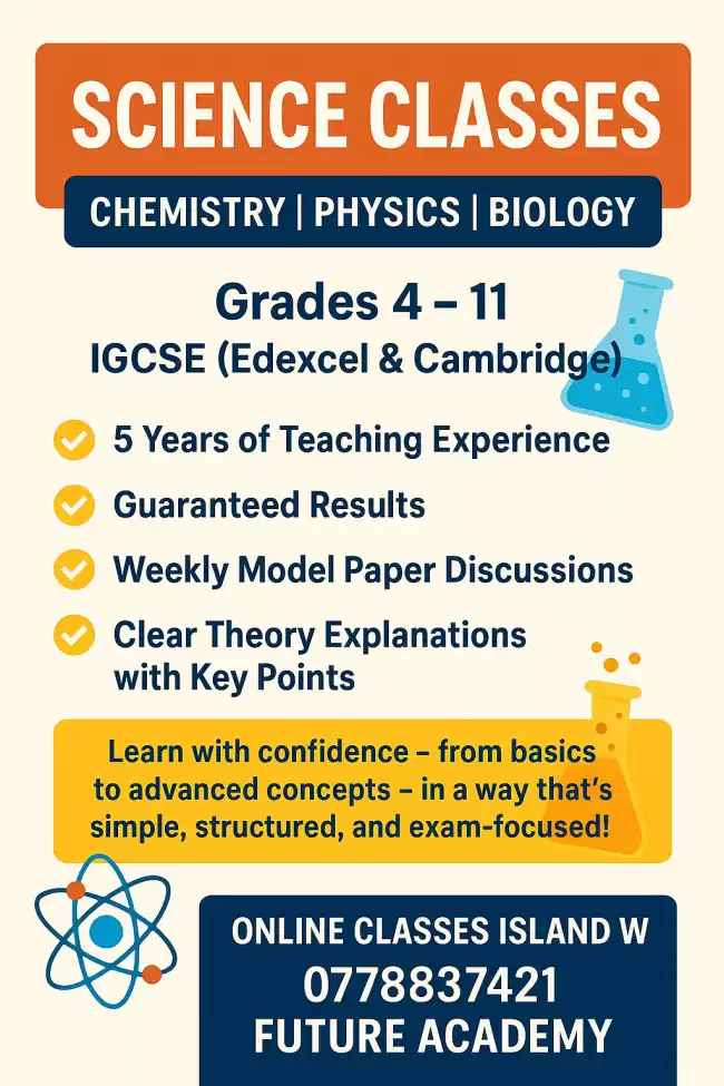 English, Maths & Science