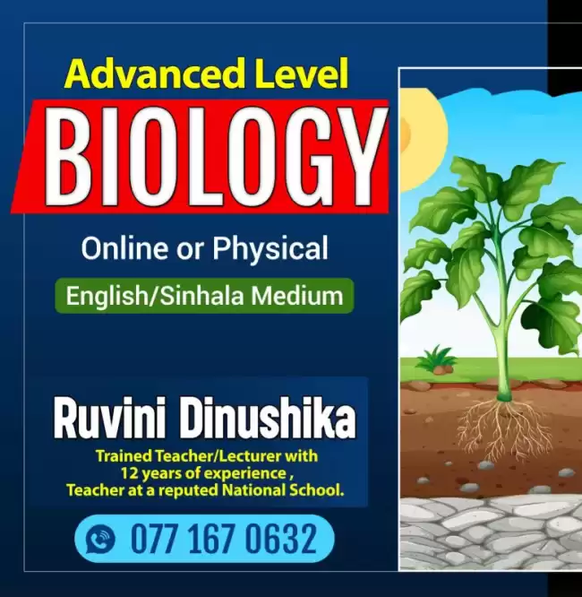 English medium Biology online classes
