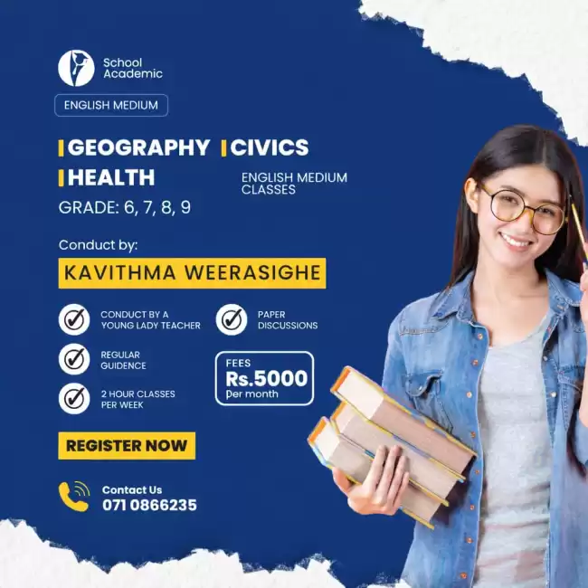 English Medium Geography , Civics, Health Classes for Grade 6–9