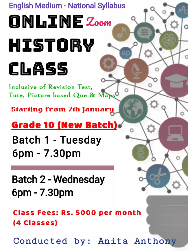 English Medium - History Class - Gr. 10