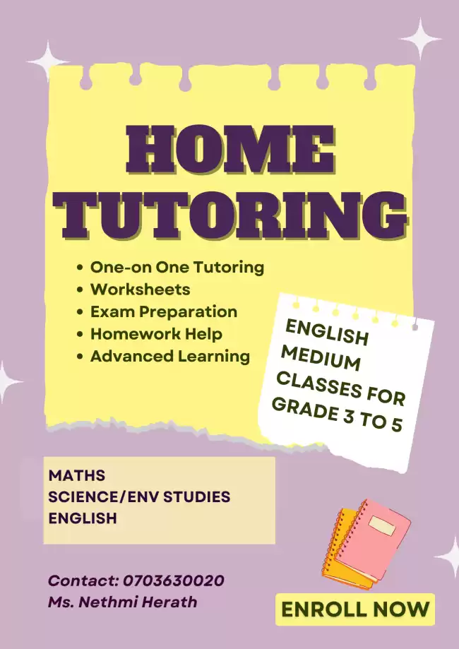 English Medium Home Tutoring For Primary Students