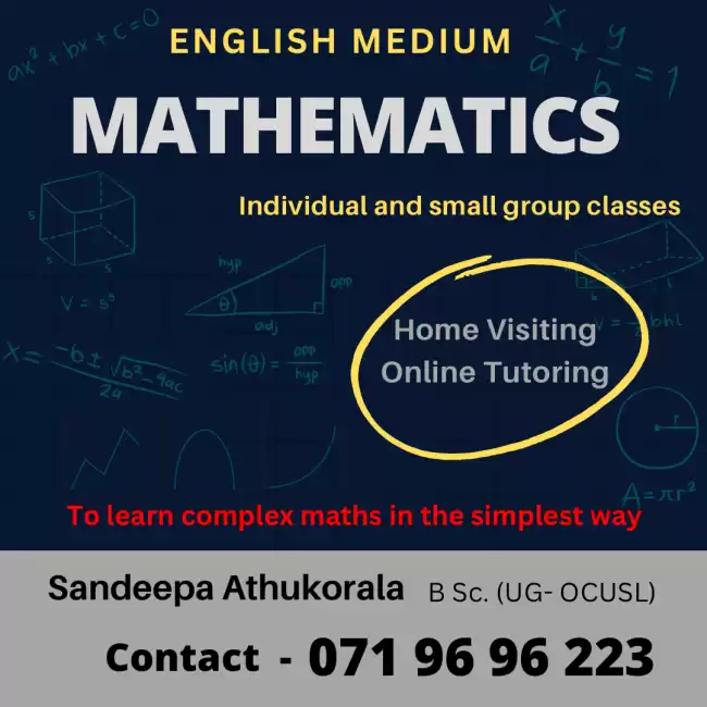 English medium mathematics classes