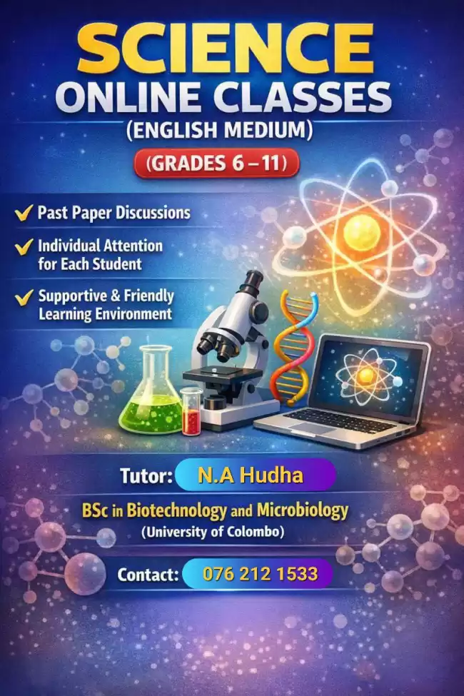 English medium online Science class