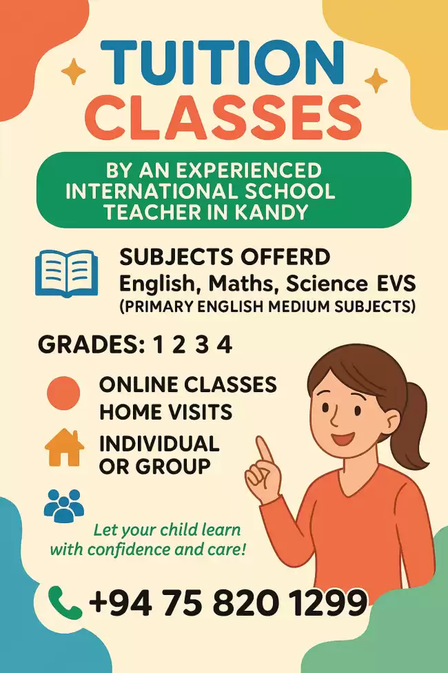 English medium tuition