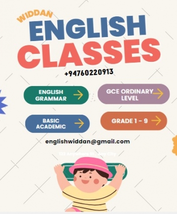 ENGLISH ONLINE AND PHYSICAL CLASSES