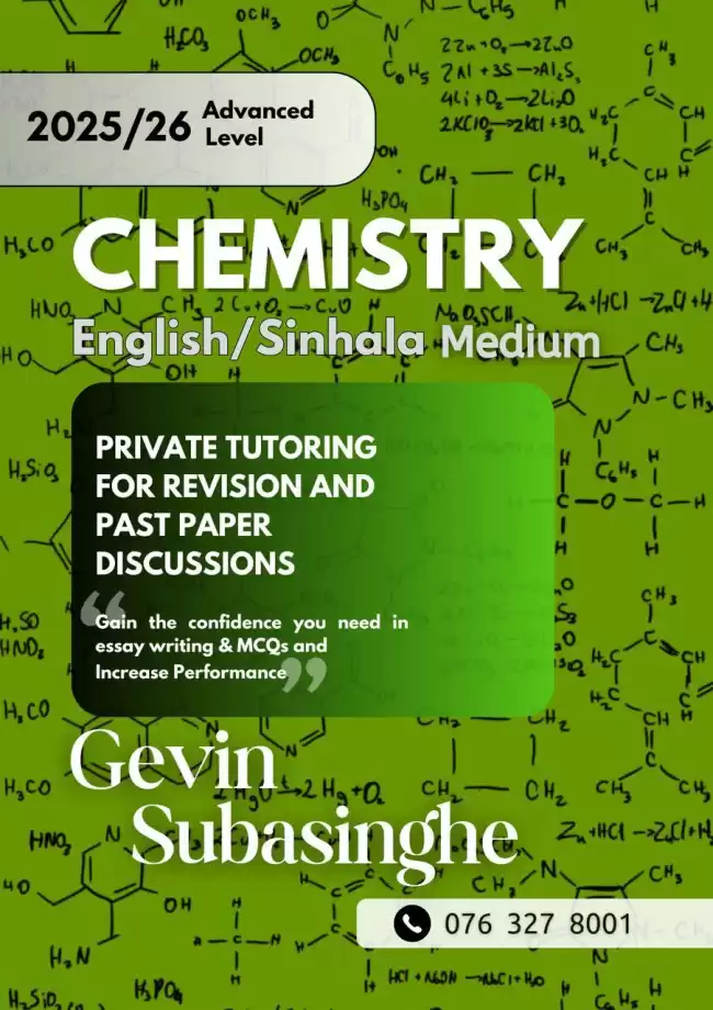 English/Sinhala Medium Chemistry