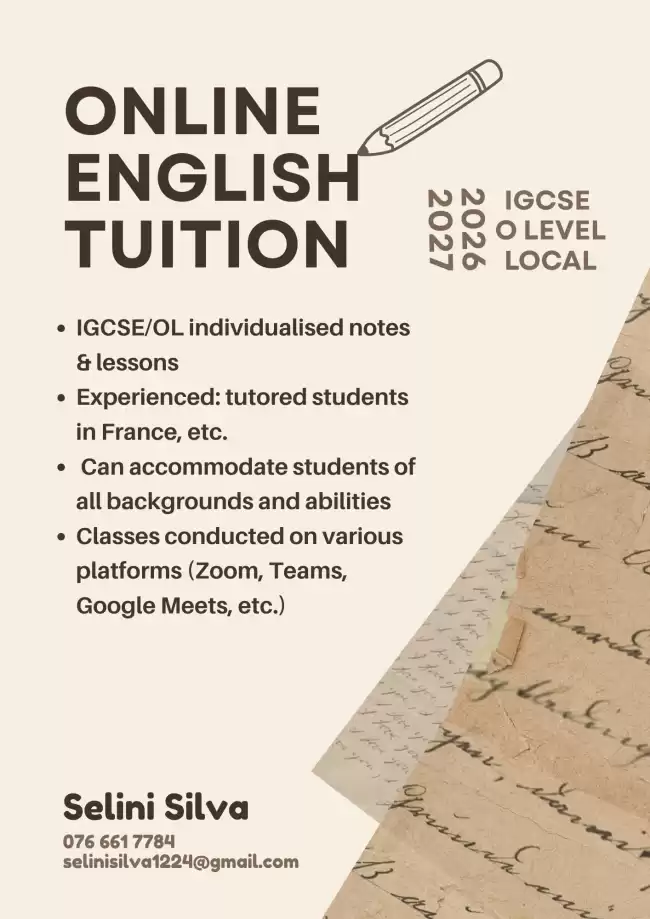 English tuition from an A* Student!