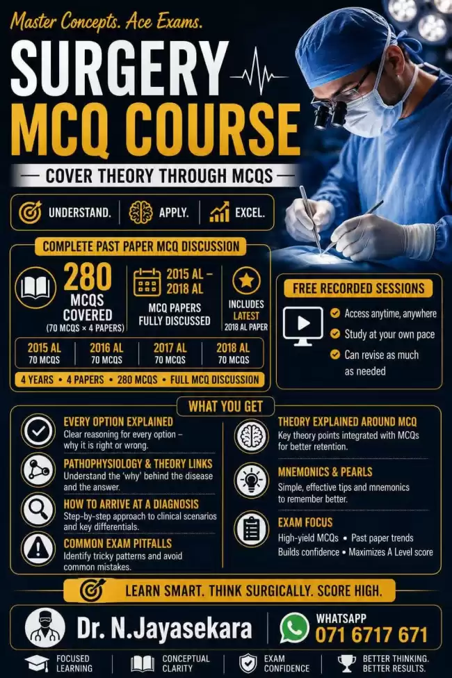 ERPM SURGERY MCQ MASTERY COURSE