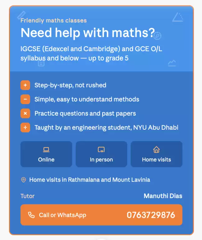 Exam Oriented Math Tutoring for London IGCSEs