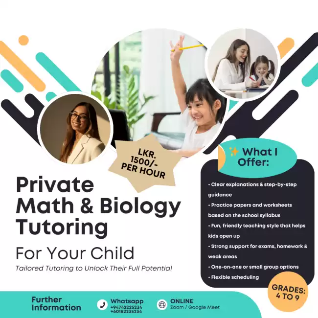 Excel In Math & Biology with Expert Guidance – Classes for Ages 10–15 / Grades 4 To 9