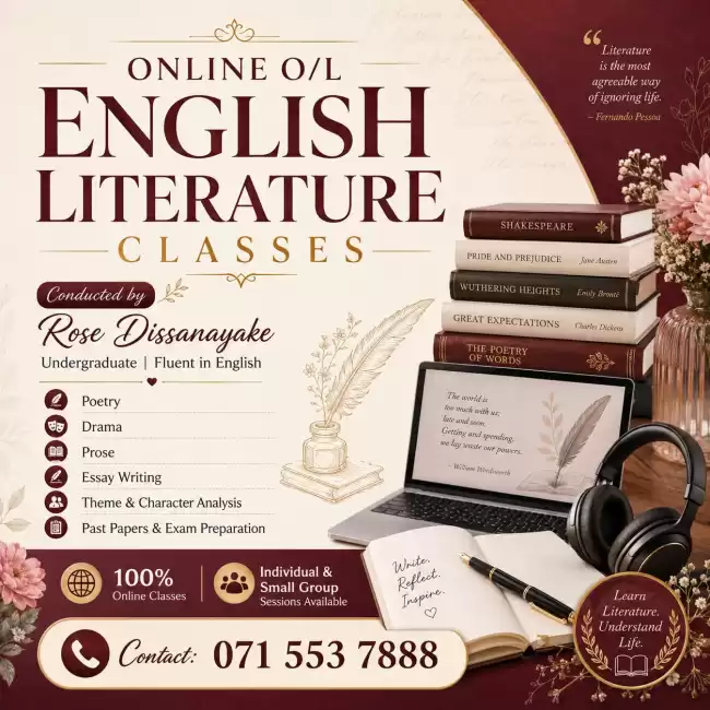Expert O/L Literature Classes