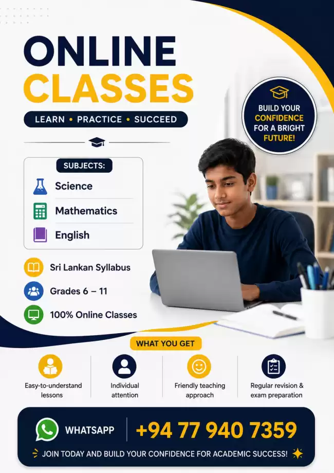 Expert Online Tuition for Science, Mathematics & English