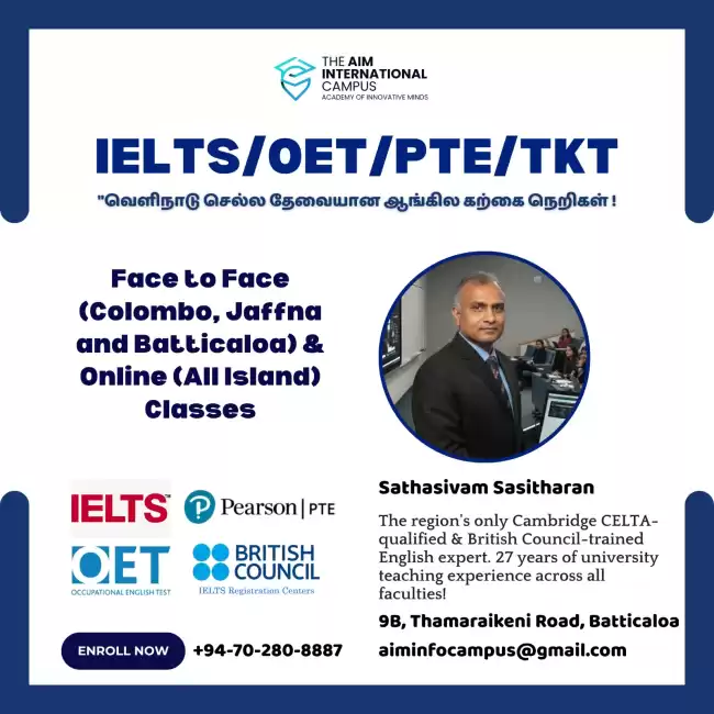 Expert support for IELTS/PTE/OET