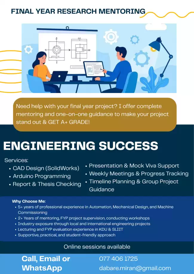 Final Year Project Mentoring