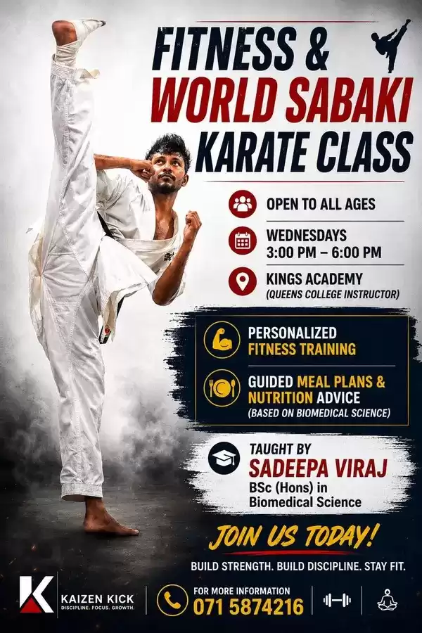 Fitness and world sabaki karate class