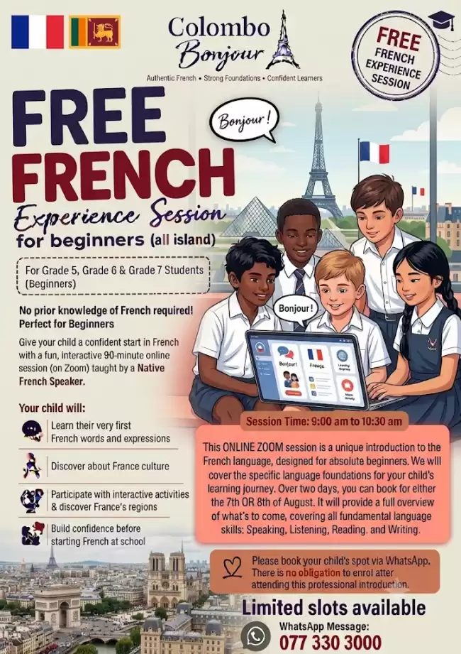 FREE FRENCH EXPERIENCE SESSION
