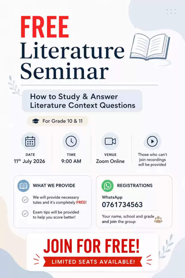 FREE literature seminar