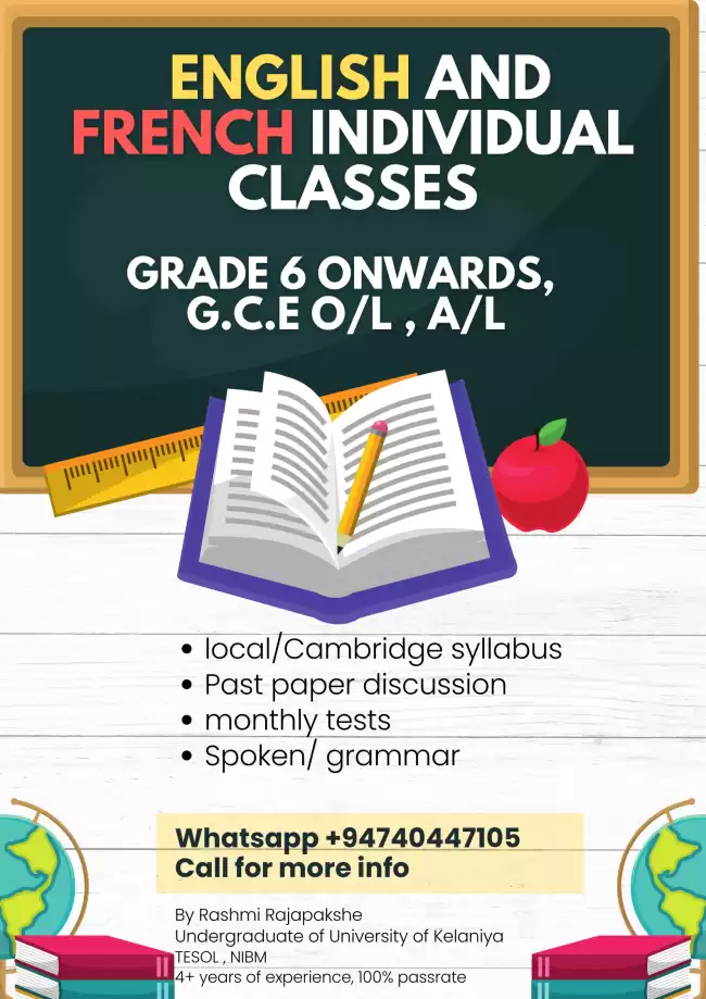 French and English classes