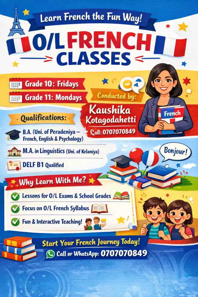 French Class for grade 10 and grade 11
