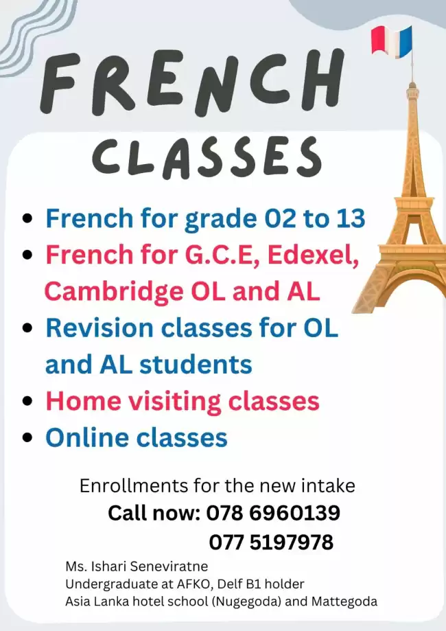 French classes Cambridge & Edexcel