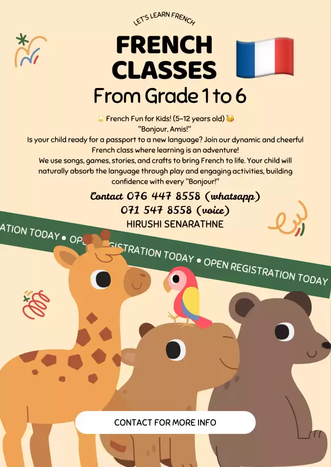 French Classes for Kids Grade 1 - 6