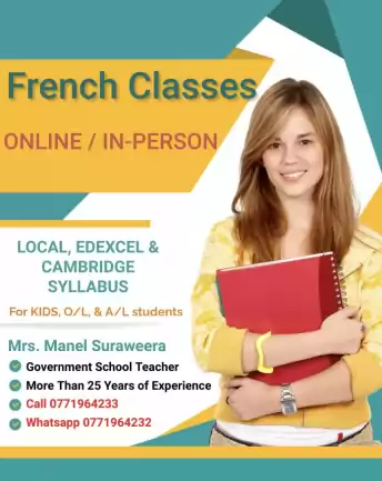 French classes for KIDS, O/L and A/L students