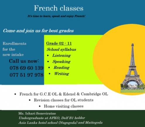 French classes for migrants