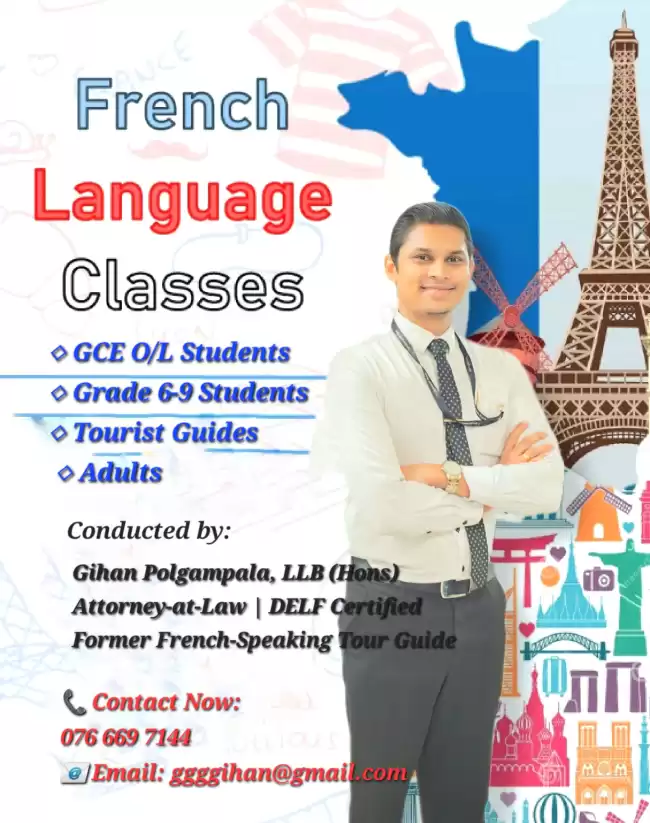 French Classes for Students/Tour guides/Adults