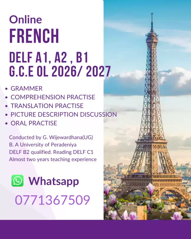French For DELF & GCE O/L & A/L