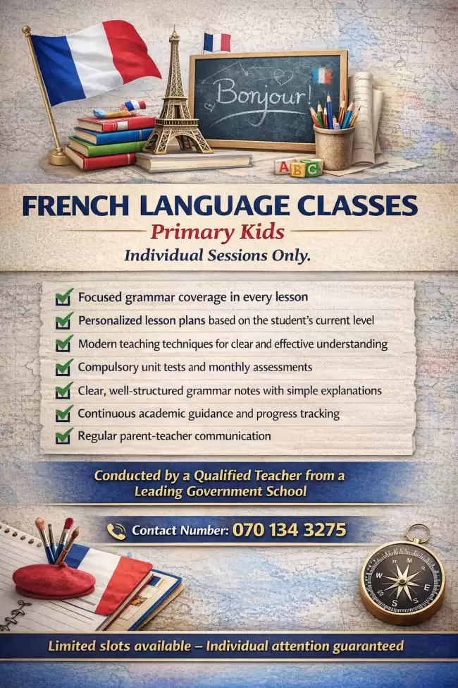 French Language Classes for primary kids