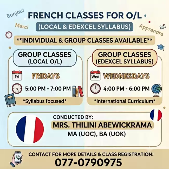 French O/L (Local & Edexcel syllabus)