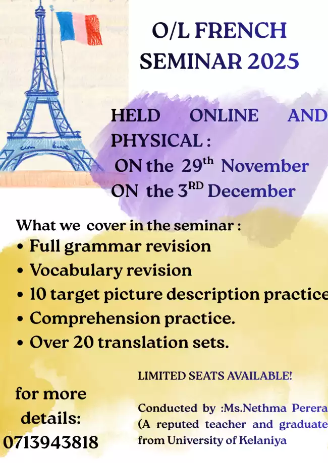 FRENCH O/L SEMINAR