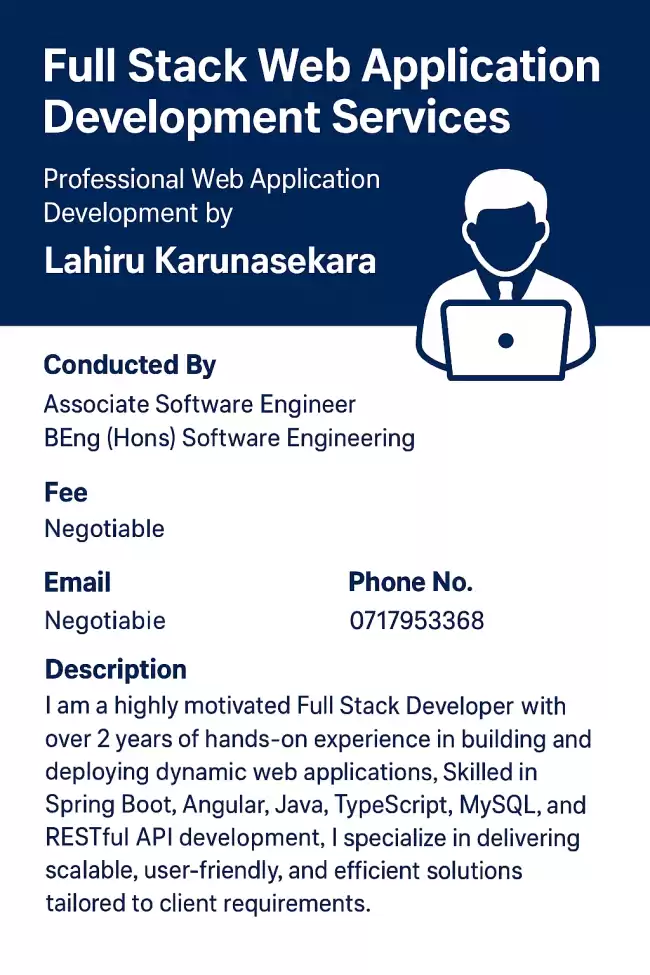 Full Stack Web Application Development Services