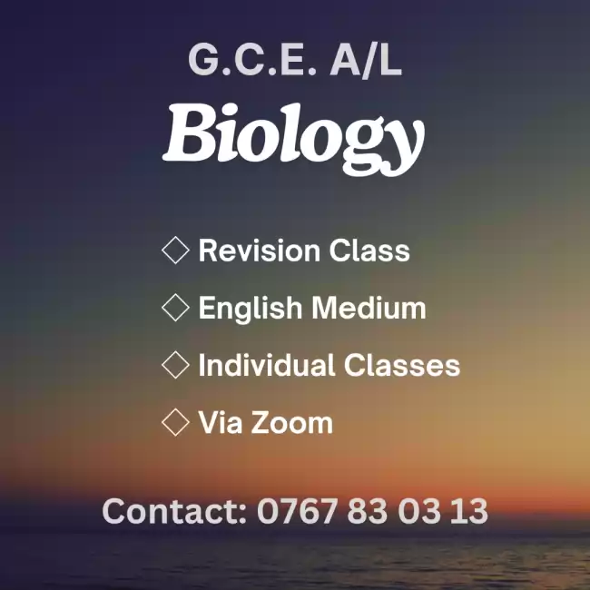 G. C. E. A/L Biology English Medium (Revision)