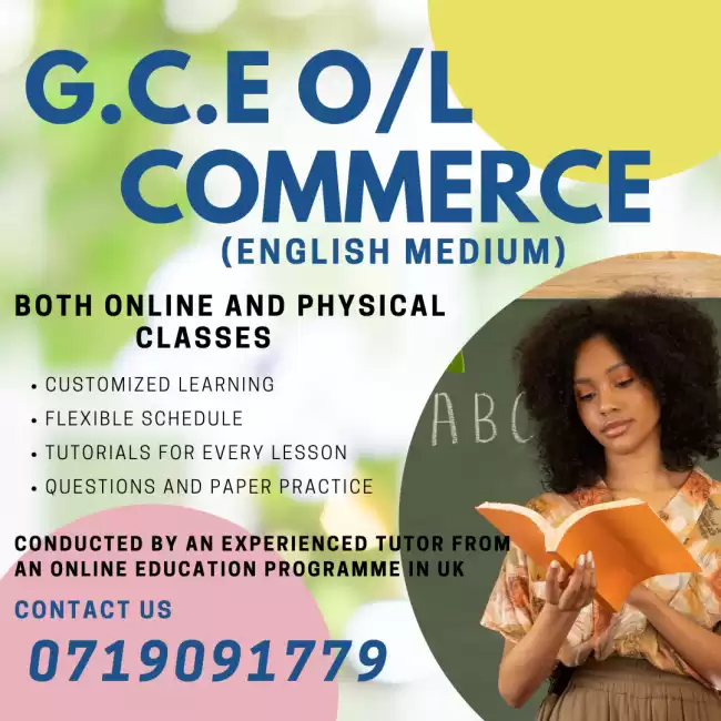 G.C.E O/L COMMERCE (English Medium)