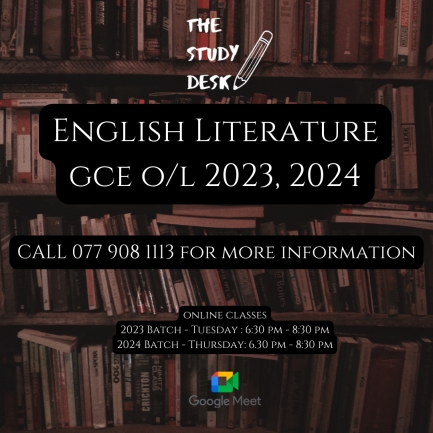 GCE O/L English Literature 2023,2024