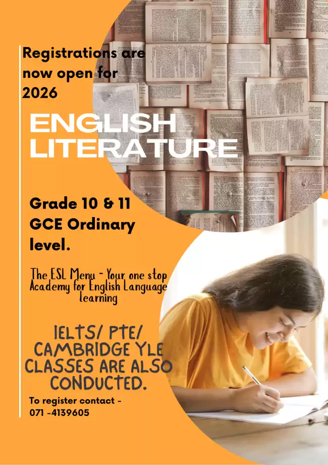 GCE OL English and English Literature Classes