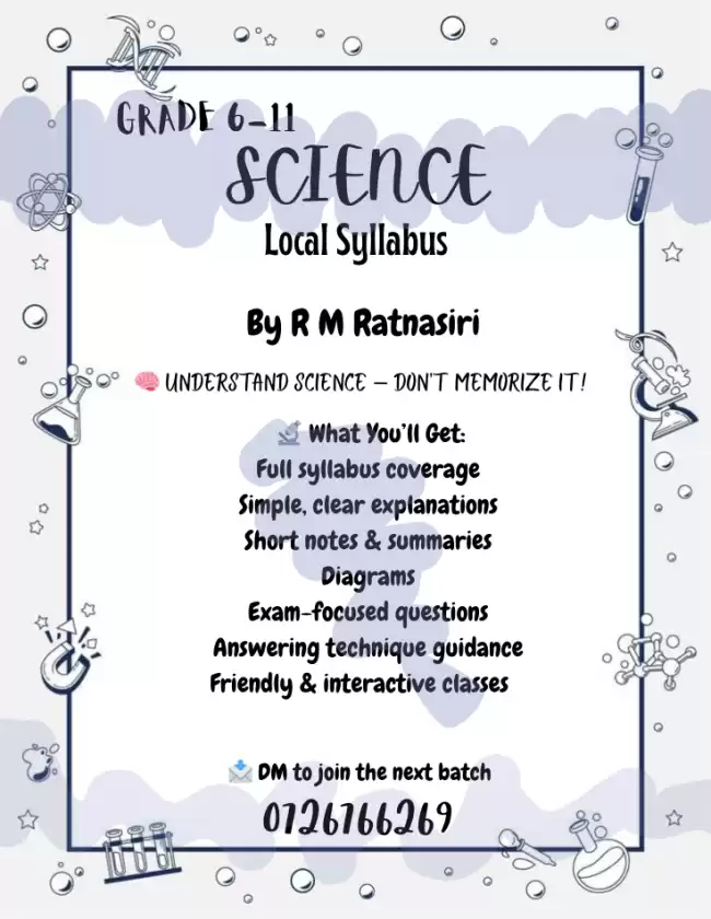 GCE OL Science Classes