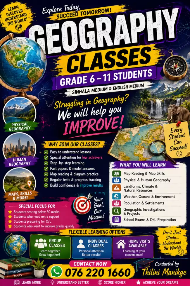 🌍 GEOGRAPHY BOOSTER CLASS 🌍