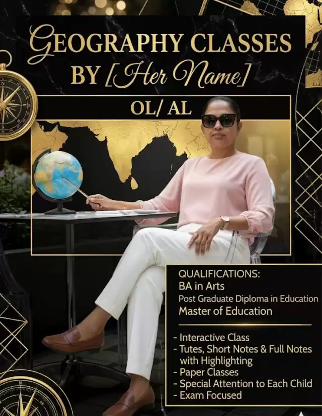 Geography Classes for AL and OL students ( Local syllabus)