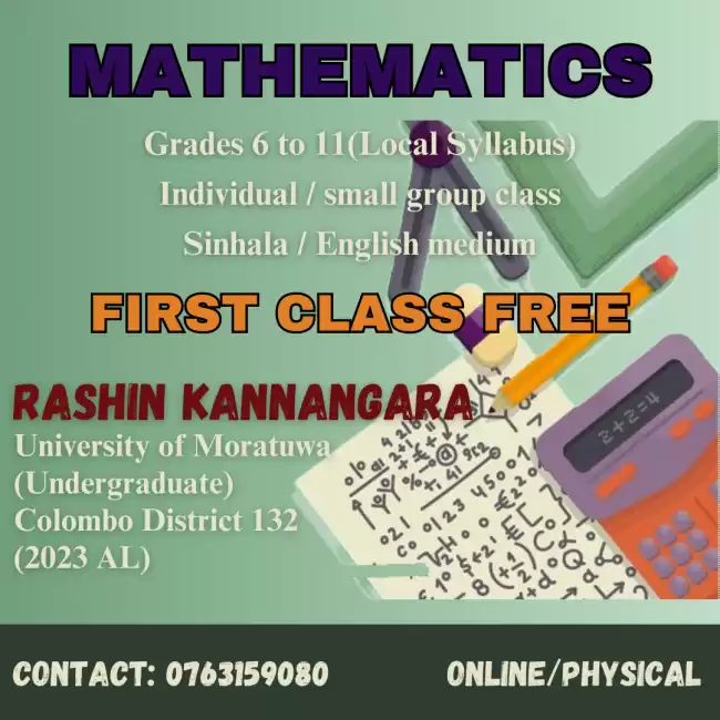 GR 6 TO 11 MATHS | SINHALA & ENGLISH MEDIUM