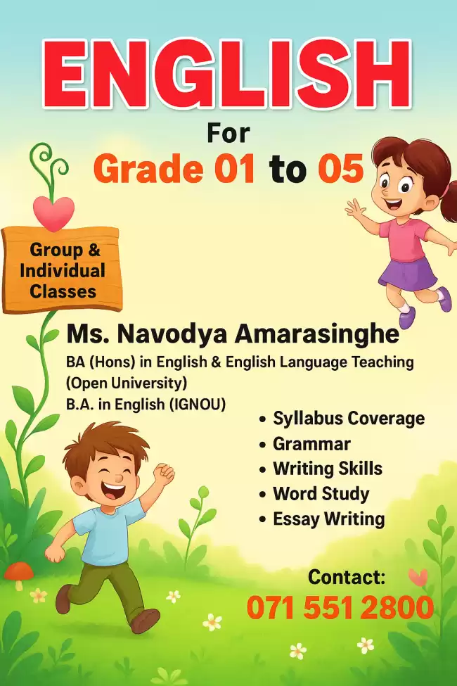 Grade 1,2,3,4&5 English