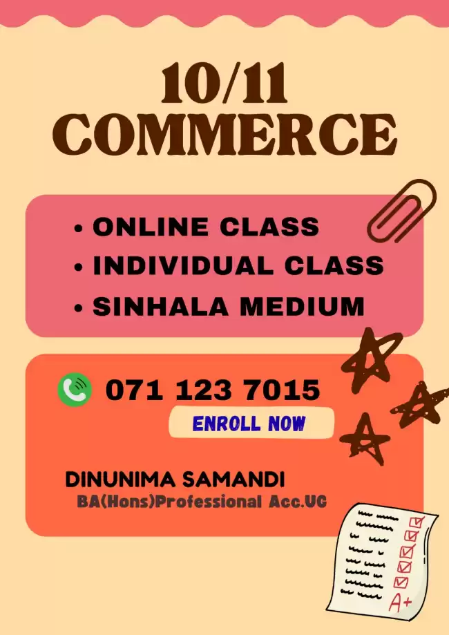 Grade 10 & 11 Commerce