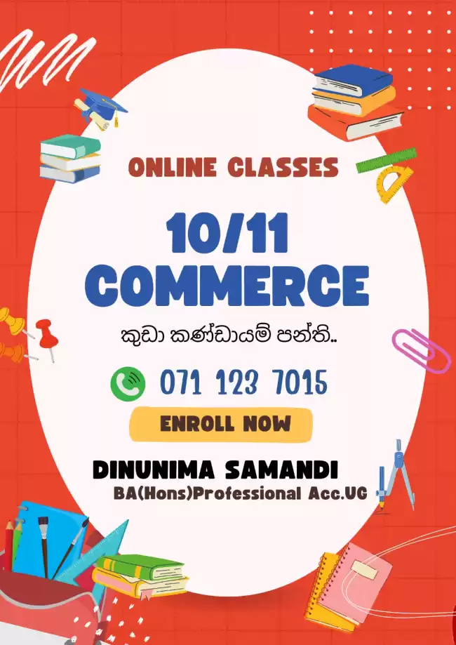 Grade 10/11 Commerce (Sinhala medium)