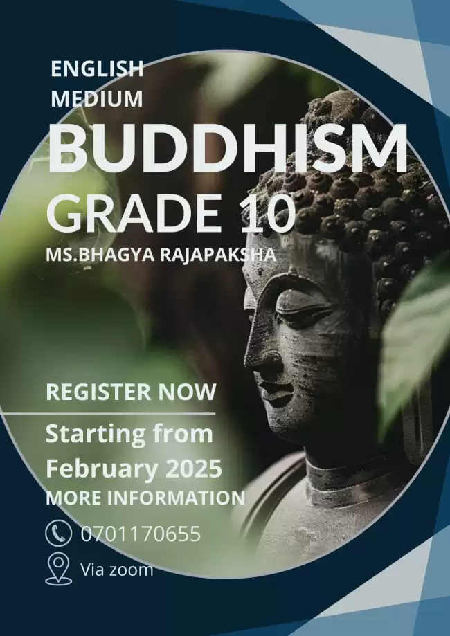 Grade 10 Buddhism English medium