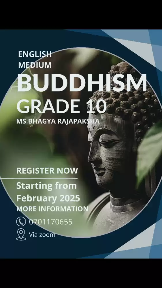 Grade 10 Buddhism English medium